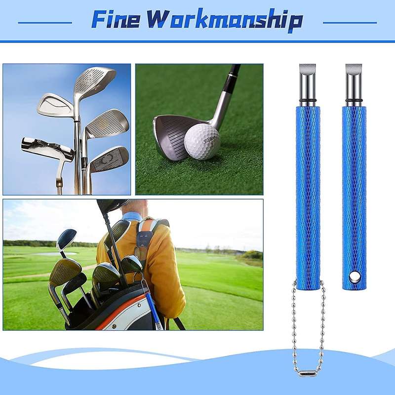 2 Pcs Golf Club Groove Sharpener for Golf U &v-grooves Irons Wedges