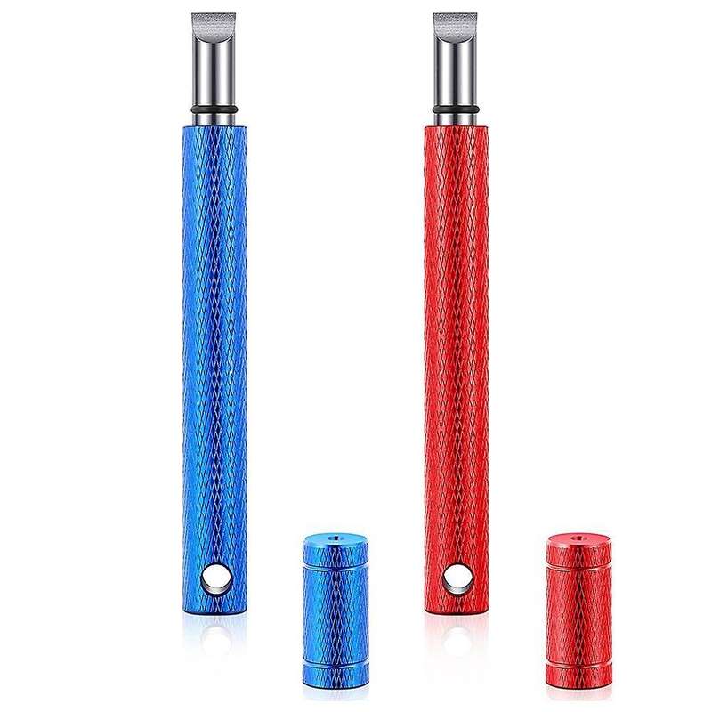 2 Pcs Golf Club Groove Sharpener for Golf U &v-grooves Irons Wedges