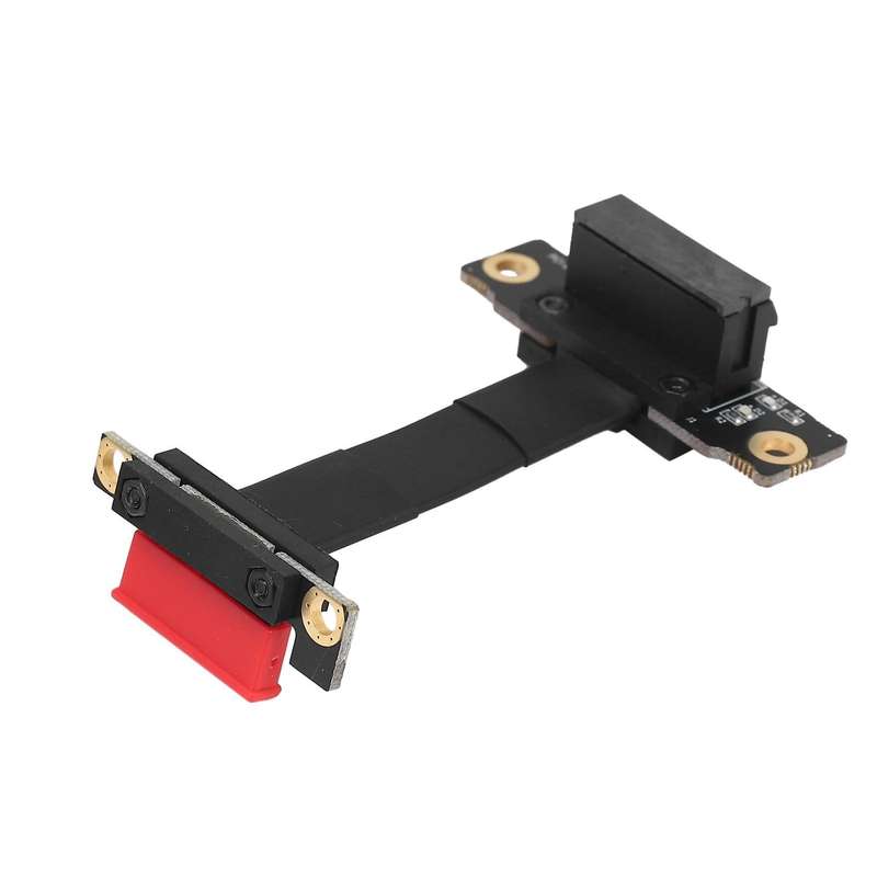 Dual 90 Degree Right Angle Pcie 3.0 X1 to X1 Extension Cable - 5cm