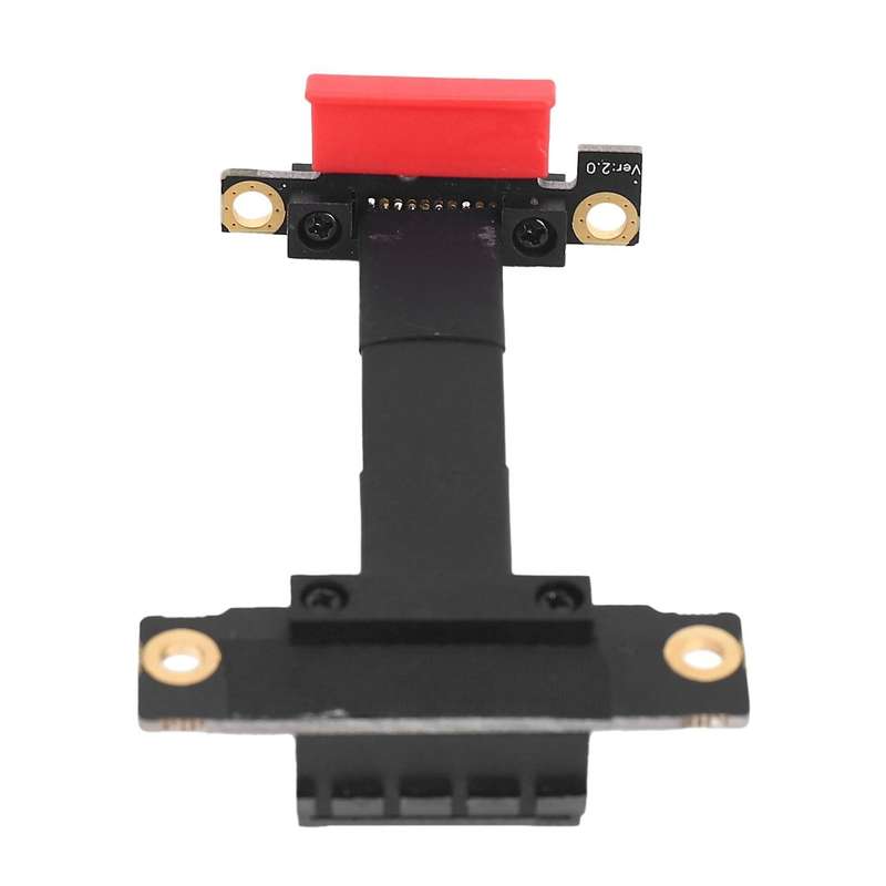 Dual 90 Degree Right Angle Pcie 3.0 X1 to X1 Extension Cable - 5cm