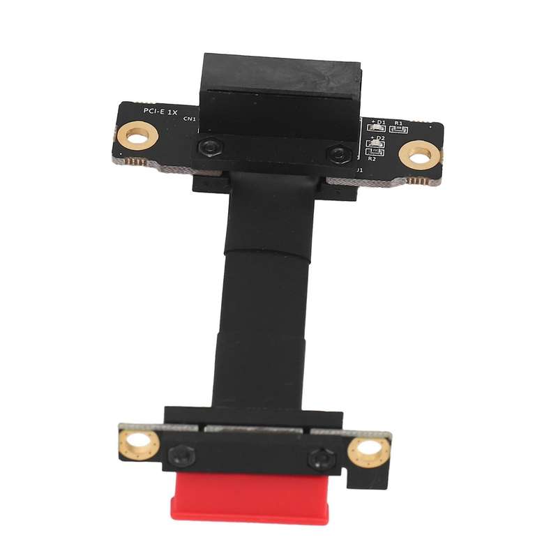 Dual 90 Degree Right Angle Pcie 3.0 X1 to X1 Extension Cable - 5cm