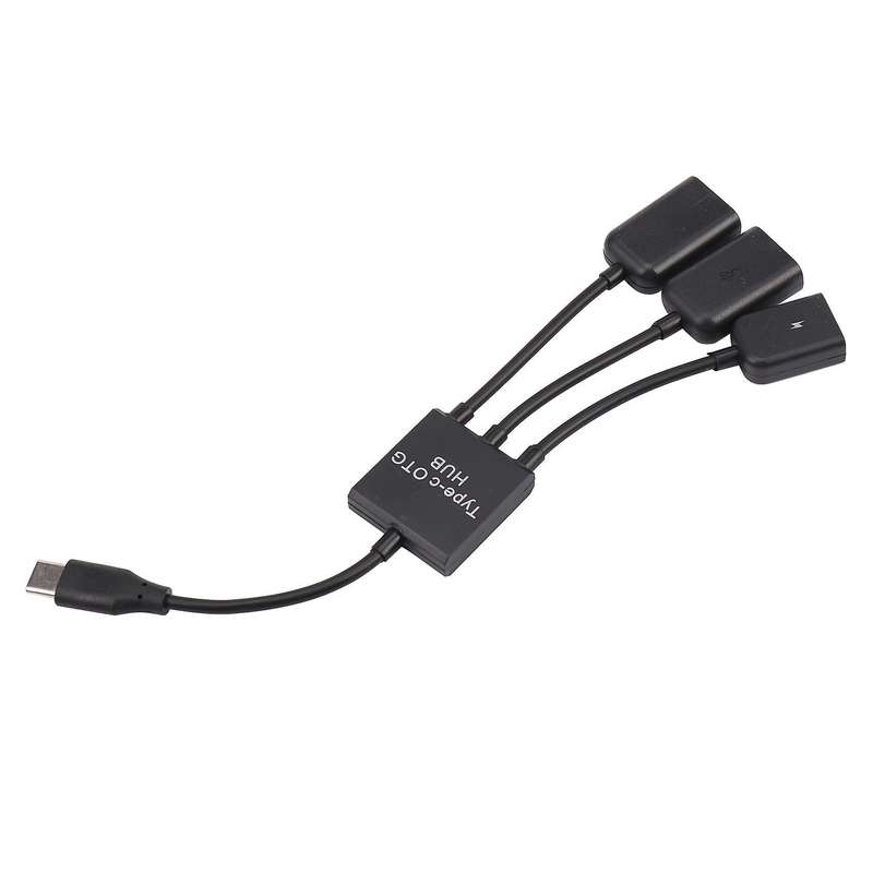 Type C Otg Usb 3.1 2.0 Female Otg Charge 2 Port Hub Cable Y Splitter