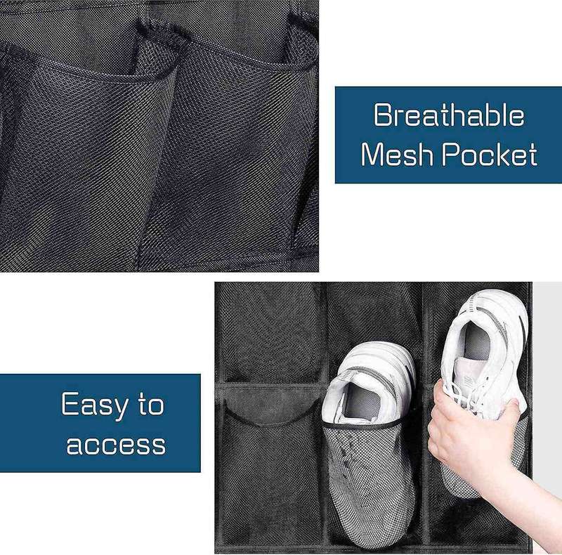 24 Pocket Shoe Organizer, Breathable Mesh, for Sneakers /home -a