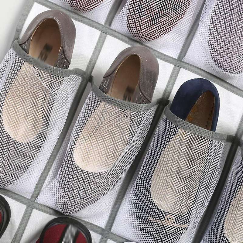 24 Pocket Shoe Organizer, Breathable Mesh, for Sneakers /home -a