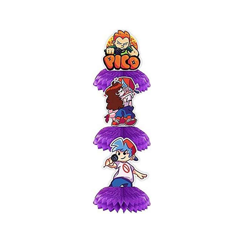 9 Pcs Friday Night Funkin Birthday Party Supplies Honeycomb