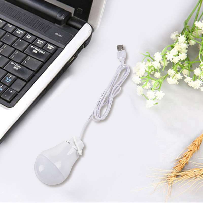 Dc5v 5w Ampoule Led Usb Lampe Portable (blanc)