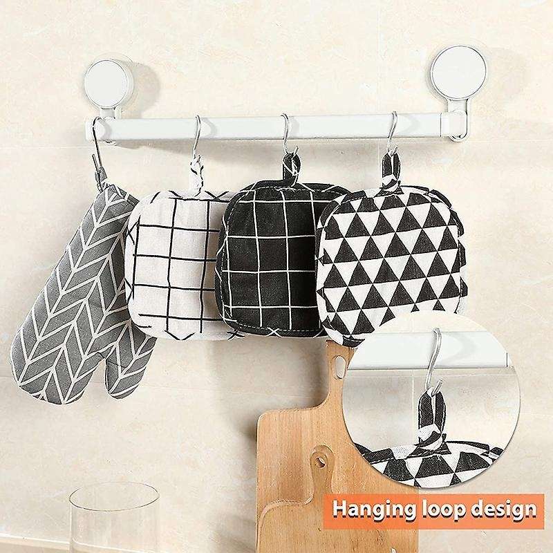 Oven Mitts & Pot Holders Kitchen Microwave Heat Resistant for Cooking
