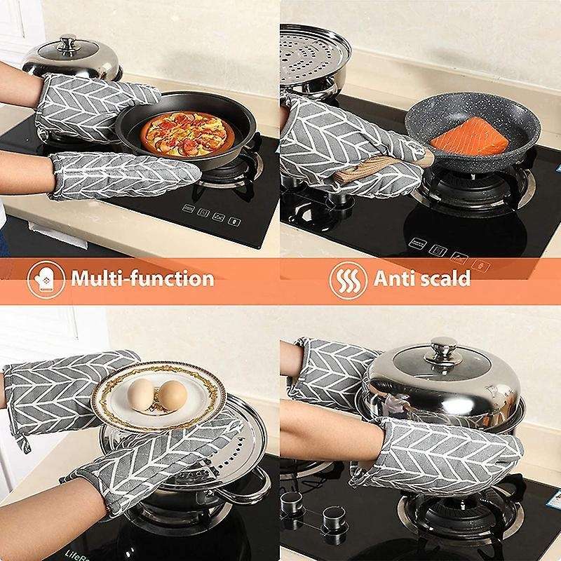 Oven Mitts & Pot Holders Kitchen Microwave Heat Resistant for Cooking