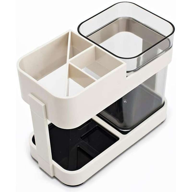 Toothbrush Toothpaste Holder with 1 Cup Bathroom Storage Organizer