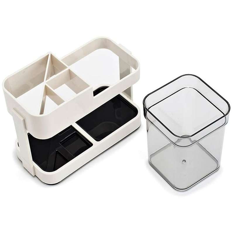 Toothbrush Toothpaste Holder with 1 Cup Bathroom Storage Organizer