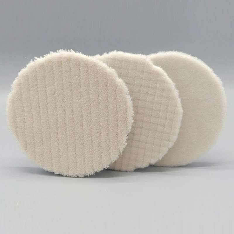 3pcs 5 Inch Wool Polishing Pad, for Car Polishing, Waxing, Grinding