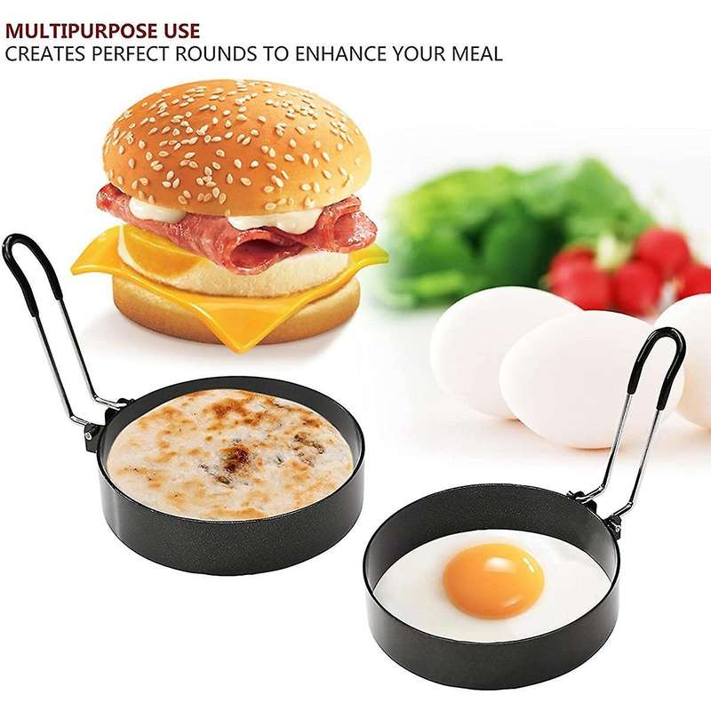 Egg Yolk Breakfast Omelette Ring Thick Omelette Mold with Silicone