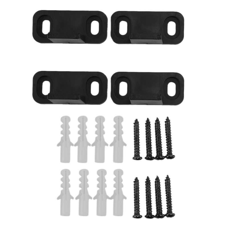 2 Set Sliding Barn Door Bottom Dual Clip Floor Mounted Guide Hardware
