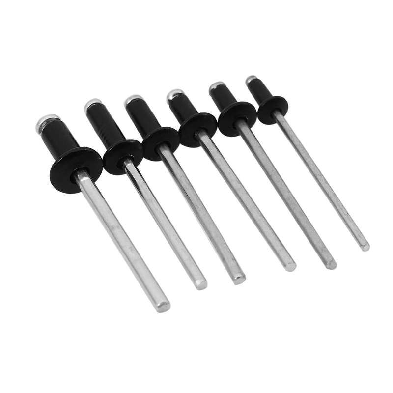 120pcs/set M2.4 M3.0 M3.2 M4 Black Aluminium Blind Rivets Nail Rivets