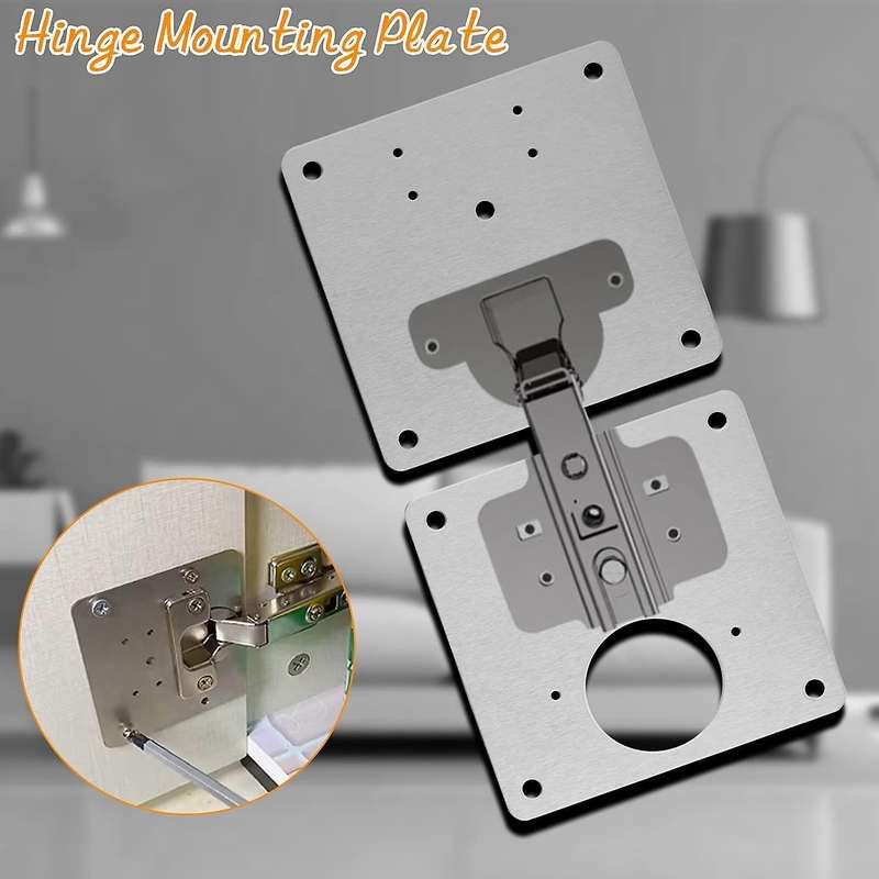 Cabinet Hinge Repair Plate - Hinge Side Plate Repair Piece, Bracket