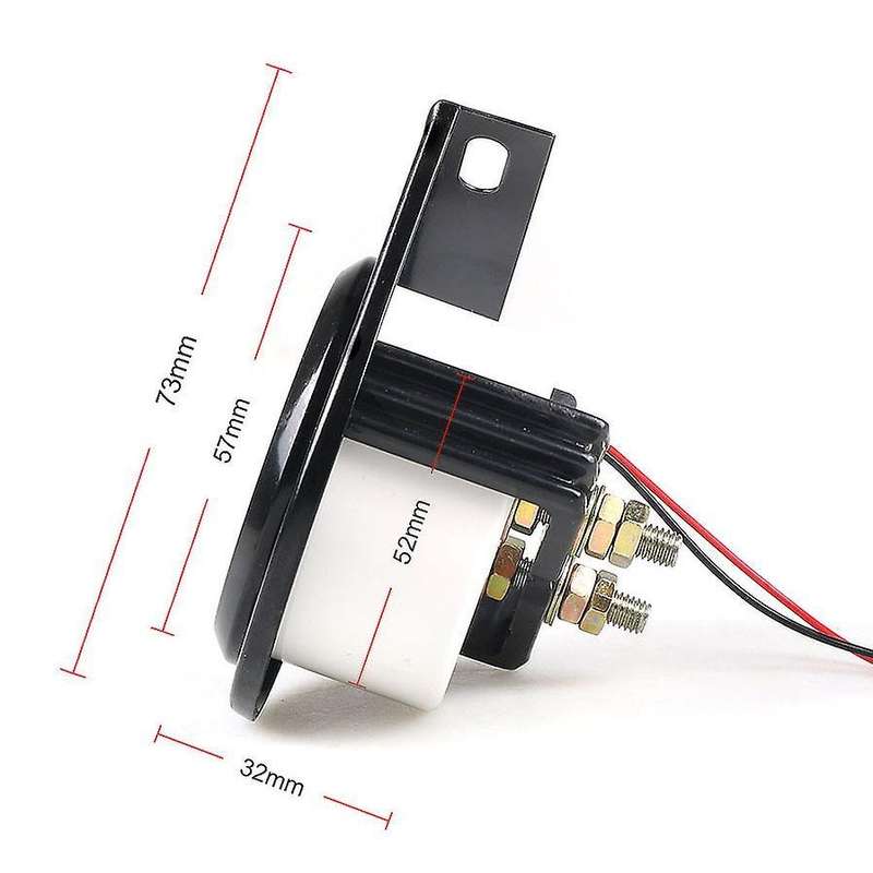 52mm 12v Car Led Pointer Auto Boat Amp Meter Gauge 60-0-60 Amp Black