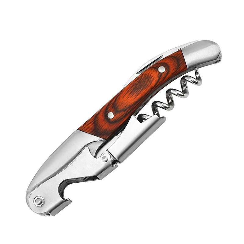 Wine Opener Stainless Steel Corkscrew Wood Christmas Kitchen Tools