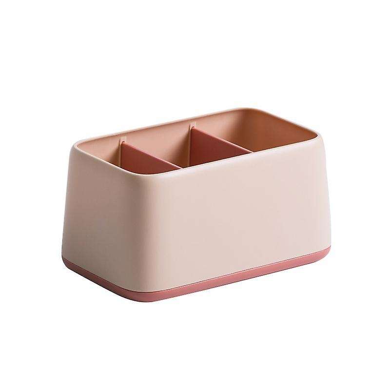 Desktop Remote Control Storage Box for Home Class 3 Storage Box-pink