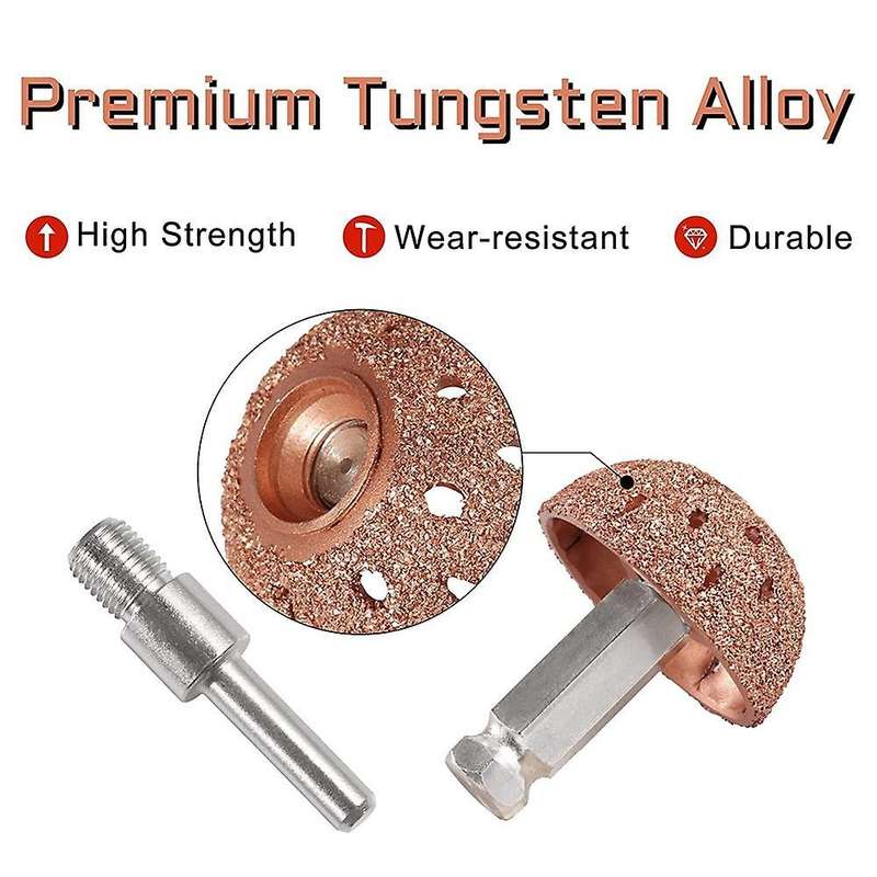 38mm Tire Buffer Wheel Bowl Type Grinding Head Tungsten Repair Tool