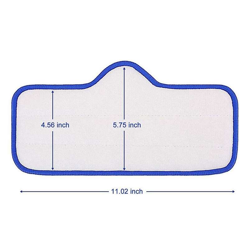4 Pcs Replacement Microfiber Pads for Dupray Neat Steam Mop, Washable