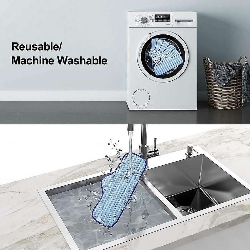 4 Pcs Replacement Microfiber Pads for Dupray Neat Steam Mop, Washable