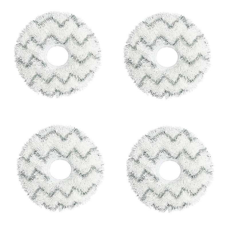 4pcs Wave Pattern Mop Cloth for Ecovacs Deebot X1 Omni Turbo Robot