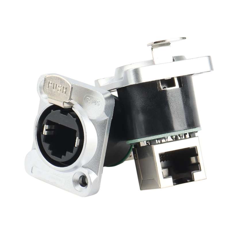 2pcs Rj45 Angle Connector, Connector Inner Insulator Crystal Head
