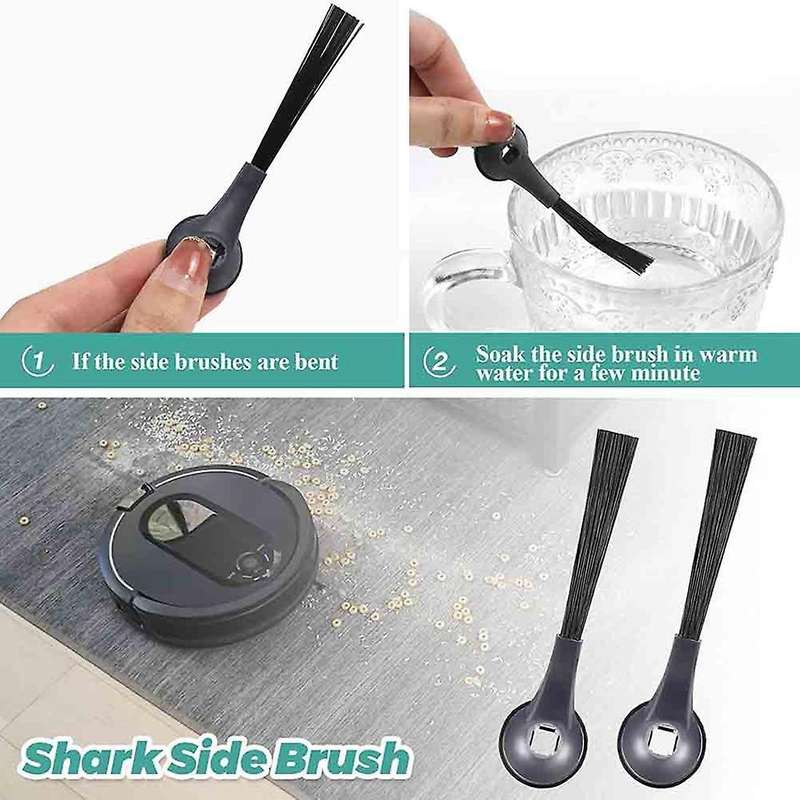 10pcs Side Brushes Replacement Compatible for Shark Iq Robot R101ae