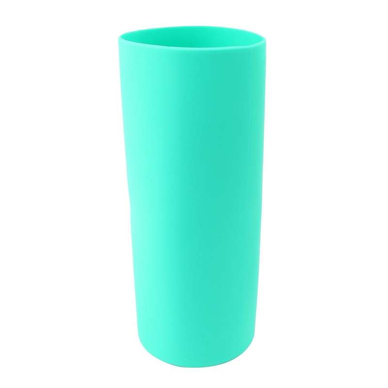 Seamless Silicone Sleeve for Sublimation Straight-bottomed Cups Green