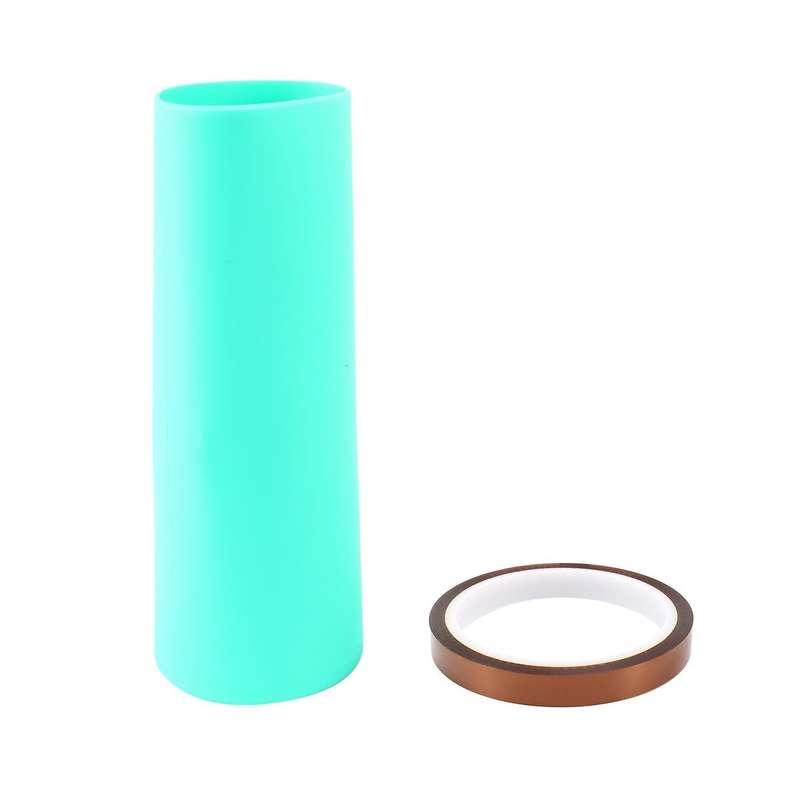 Seamless Silicone Sleeve for Sublimation Straight-bottomed Cups Green