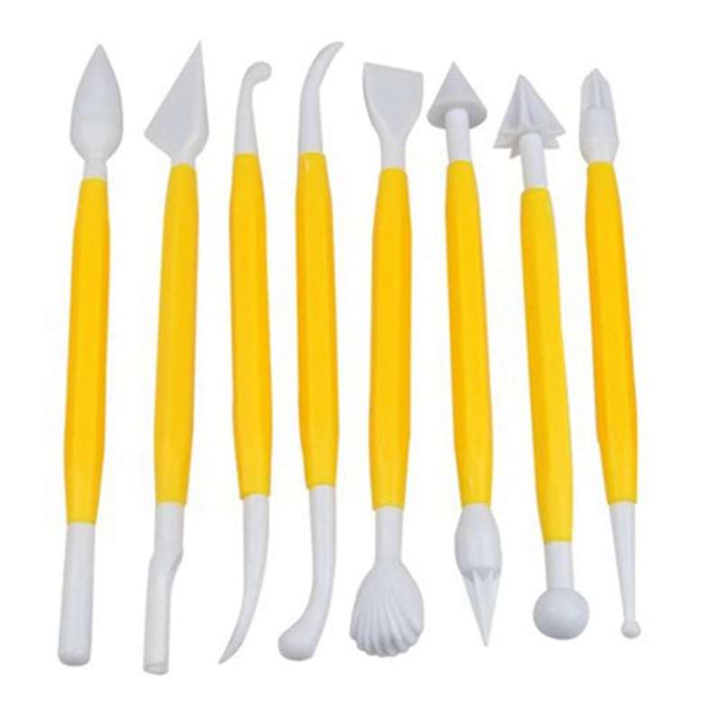 23 Cm Non-stick Sugarcraft Fondant Rolling Pin with Guide Rings
