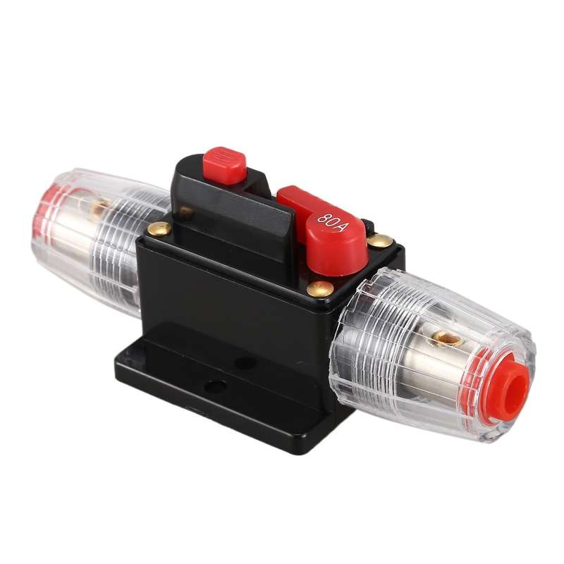 Dc 12v 80a Car Protection Audio Inline Circuit Breaker Fuse