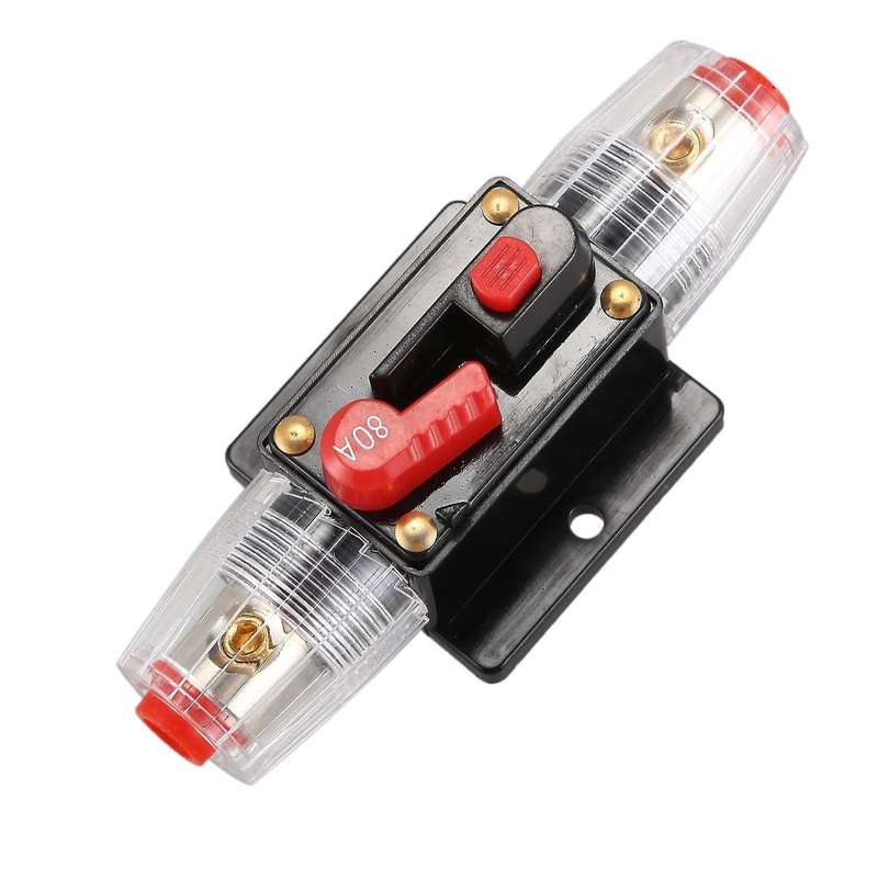 Dc 12v 80a Car Protection Audio Inline Circuit Breaker Fuse