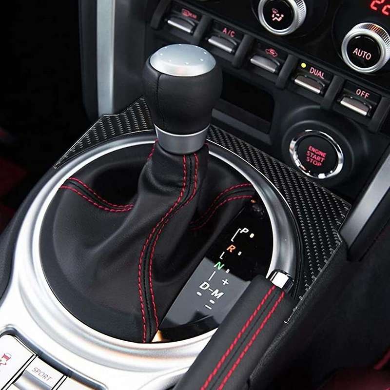 Carbon Fiber Gear Panel Frame Cover Trim Sticker Interior