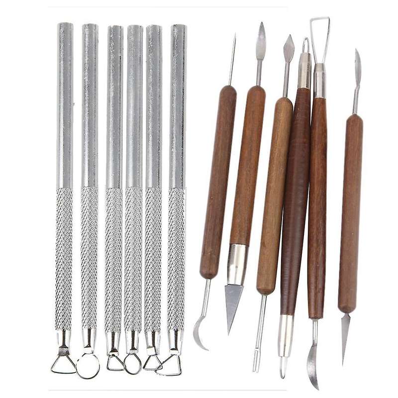 Set 6 Pcs Aluminum Clay Sculpting Tools