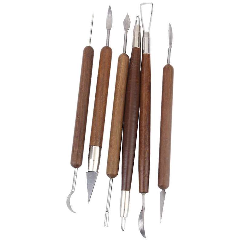 Set 6 Pcs Aluminum Clay Sculpting Tools