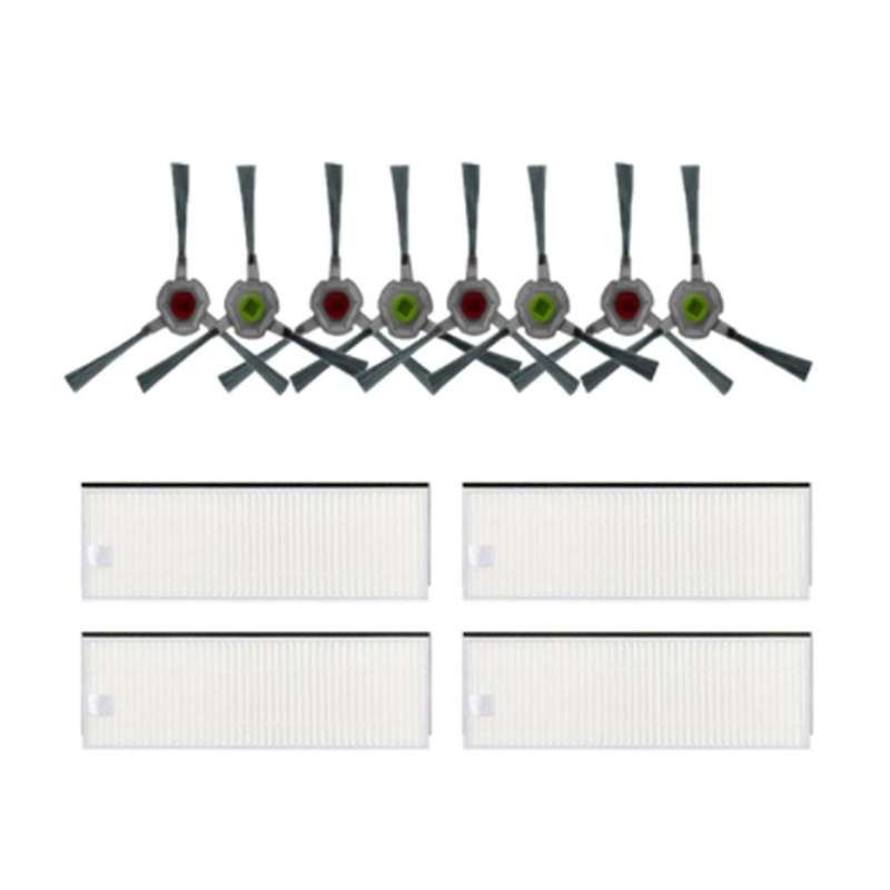 Robot Hepa Filter Side Brush Kits for Ecovacs Deebot Ozmo U2/ Dgn22