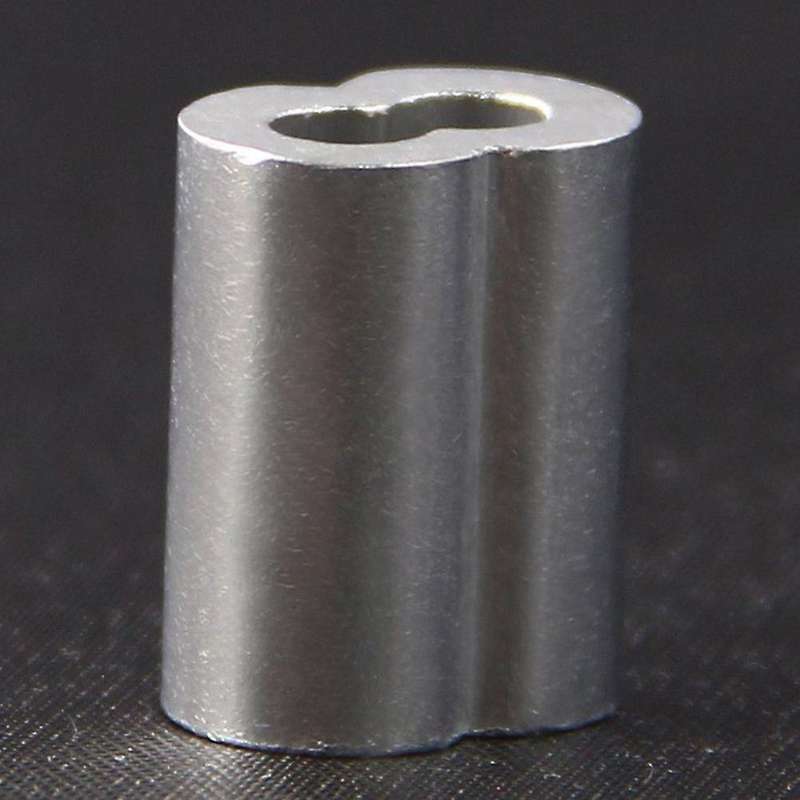 100x Aluminum Crimping Loop Sleeve for 3mm Diameter Wire Rope Cable