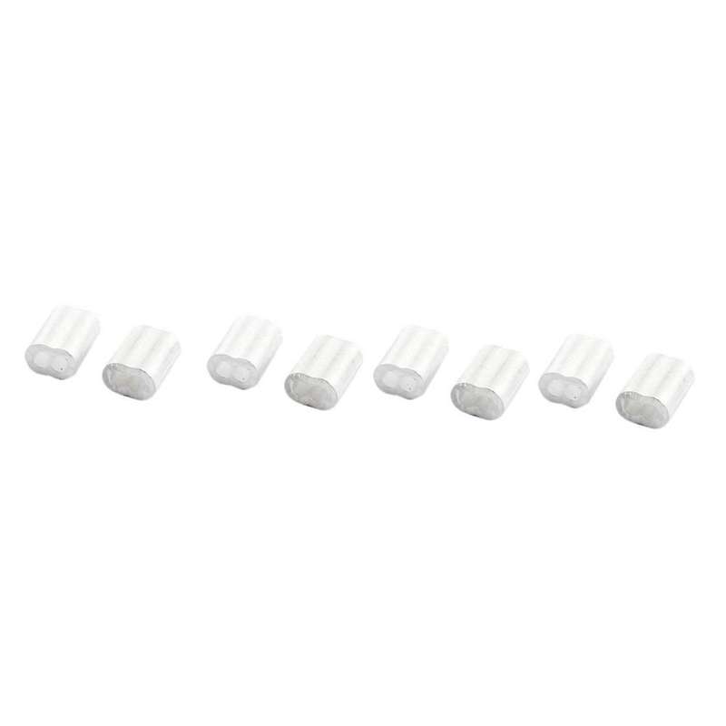 100x Aluminum Crimping Loop Sleeve for 3mm Diameter Wire Rope Cable