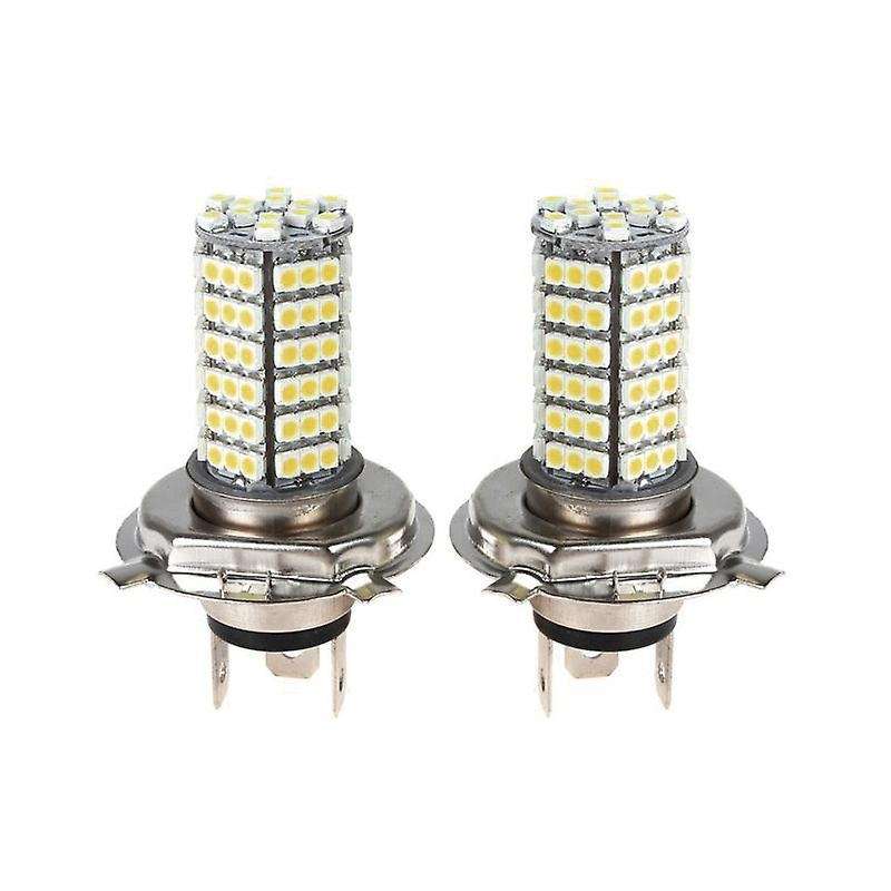 2x Car H4 120 Led 3528 Smd Xenon White Fog Headlight Head Bulb Light Lamp 12v