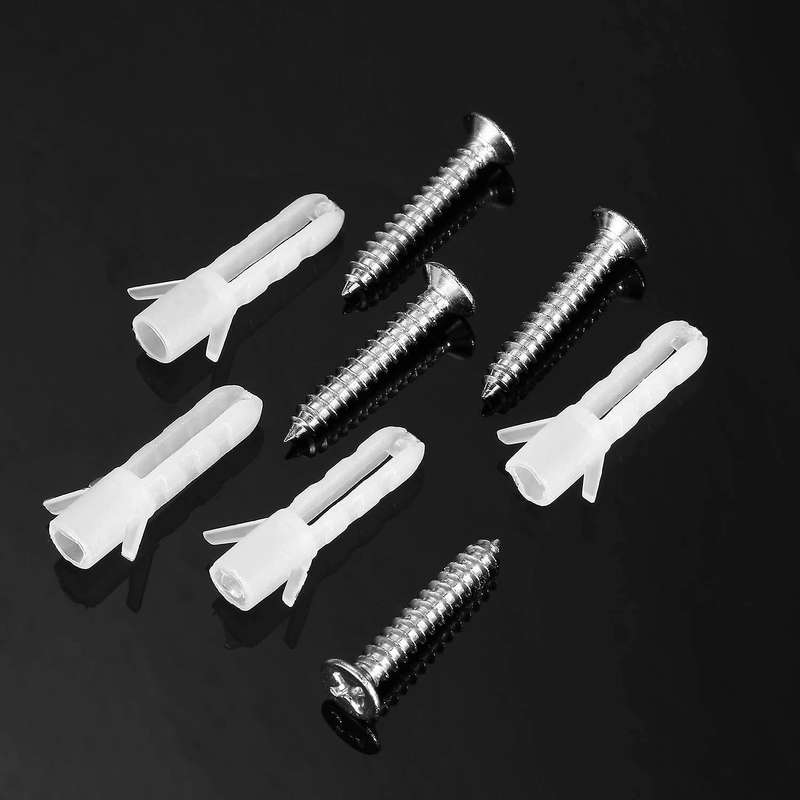 12 Pieces Spring Loaded Mirror Mounting Clips with Screws Tools