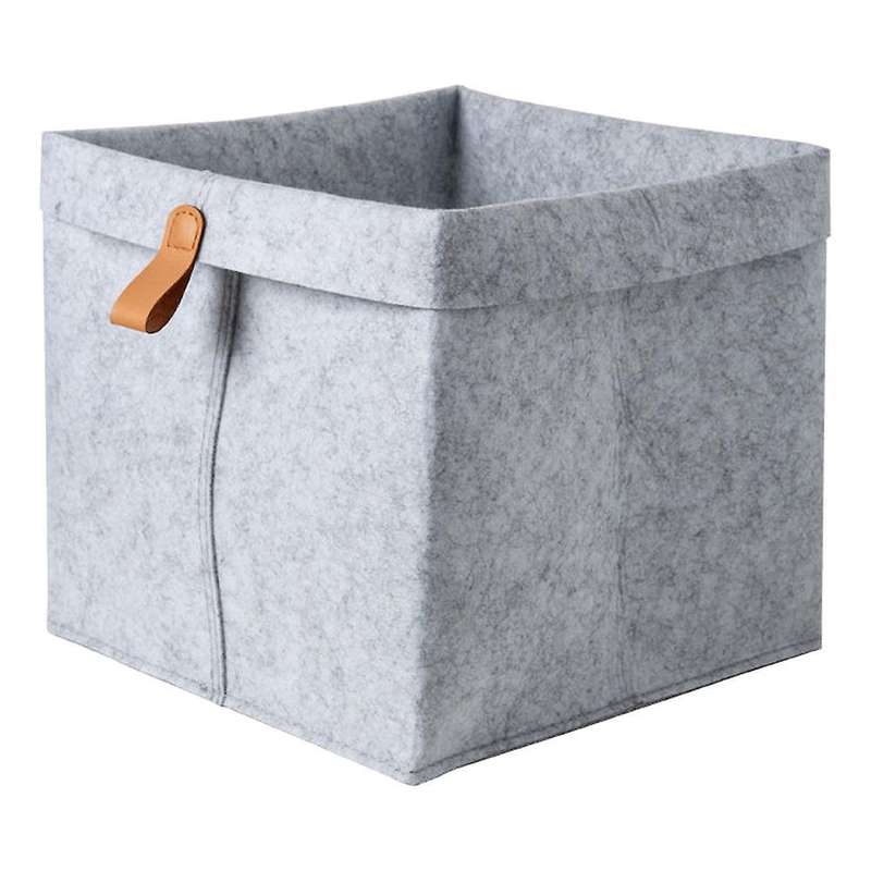 Nordic Felt Basket Living Room Table Sundries Storage Basket Grey