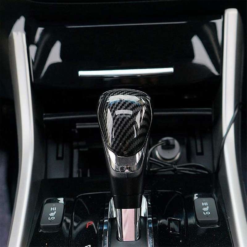 Carbon Fiber Car Gear Shift Knob Cover Fit for Honda Accord 2013-2017