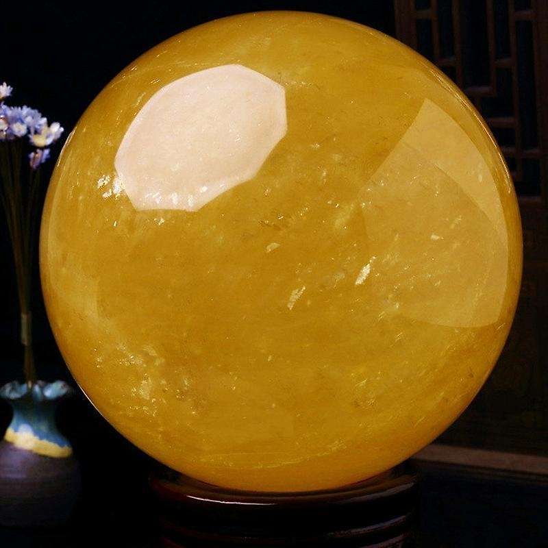 Transfer Ball Lucky Yellow Crystal Ball Seven Star Array Decoration