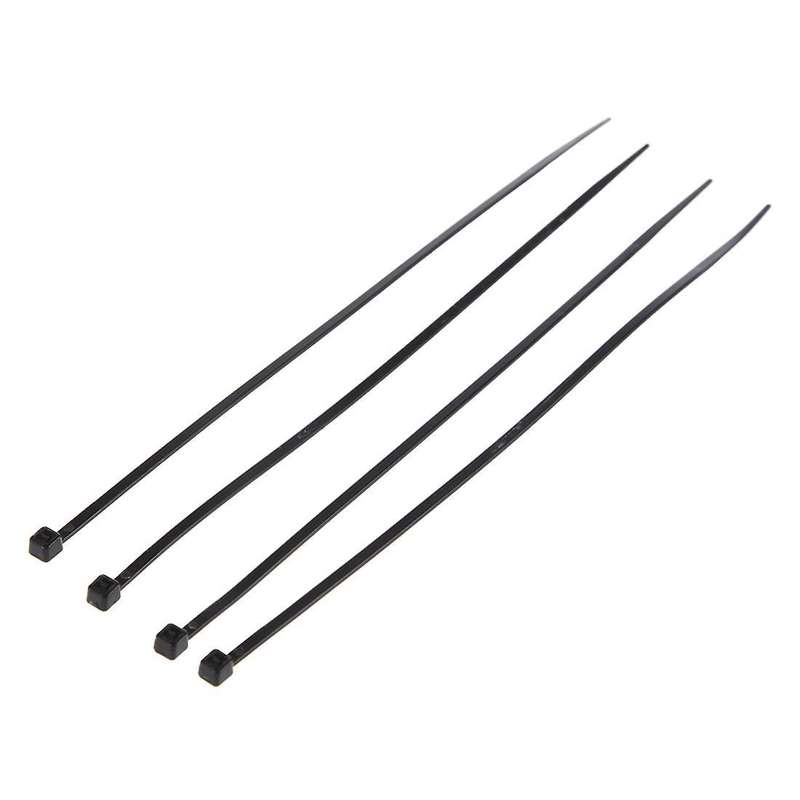 8" Plastic Cable Zip Ties 100-pack (black)