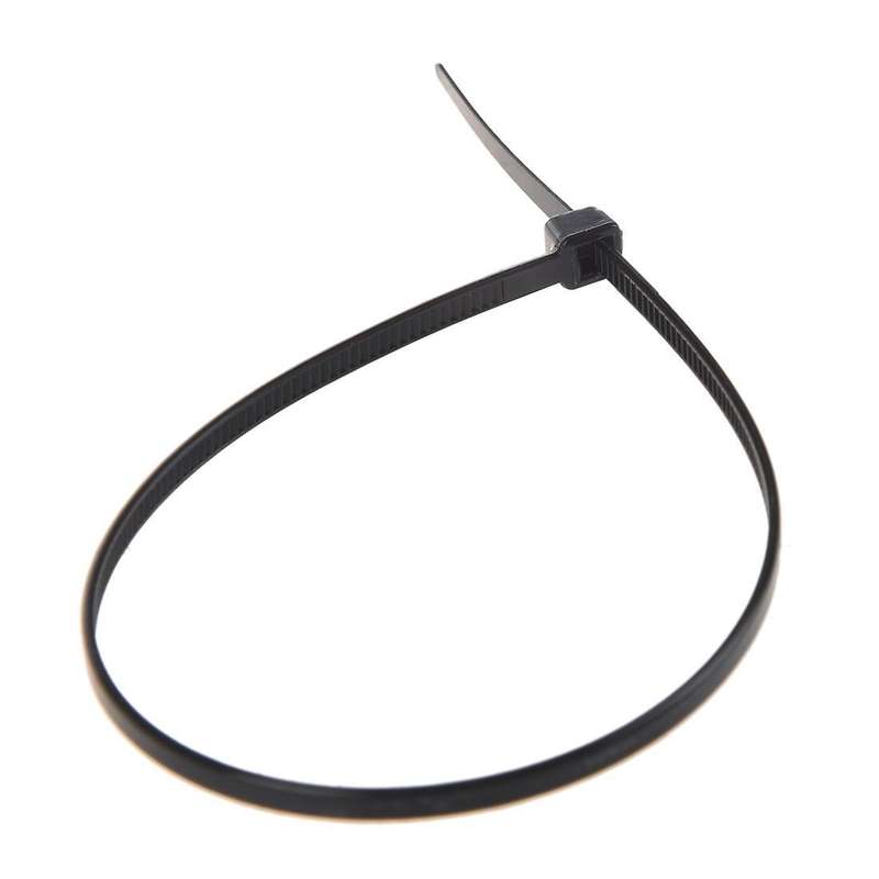 8" Plastic Cable Zip Ties 100-pack (black)