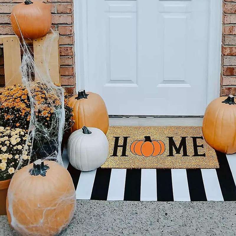 Halloween Doormat Welcome Front Decoration Pumpkin Decoration Carpet