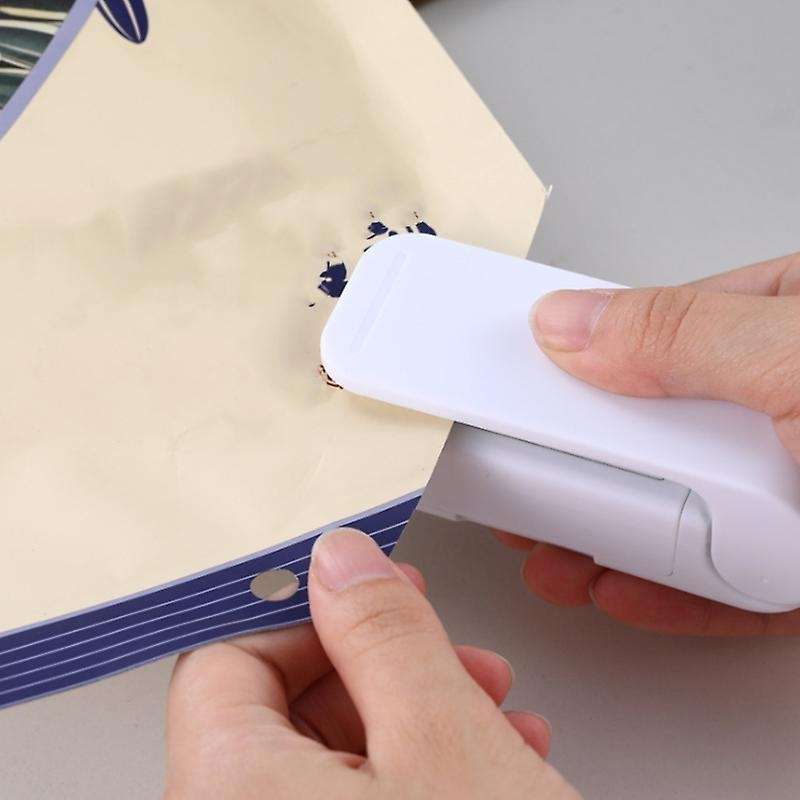 Storage Bag Mini Sealing Machine for Food Snack Kitchen White