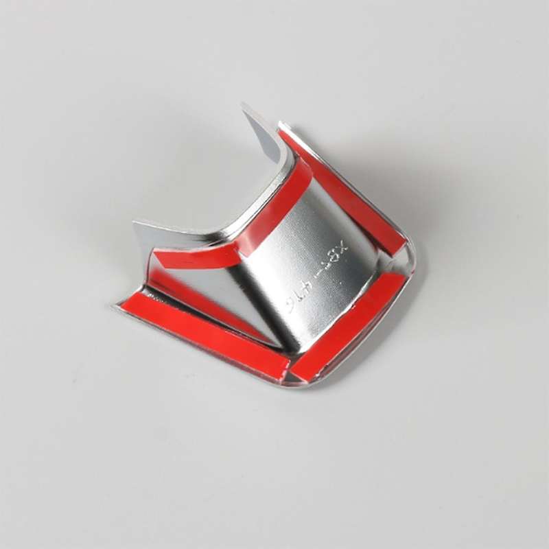 Steering Wheel Decoration Cover Trim Stickers for Jeep(silver)