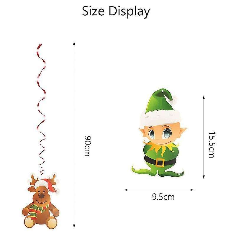 Christmas Ornaments Ceiling Swirl Decoration Christmas Party Supplies